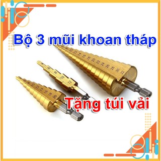 Mũi khoan tháp chuôi lục giác tuỳ chọn kích thước 4-12 4-20 4-32 bộ mũi khoan đa năng mũi khoét đuôi lục giác