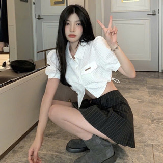 Áo croptop sơmi