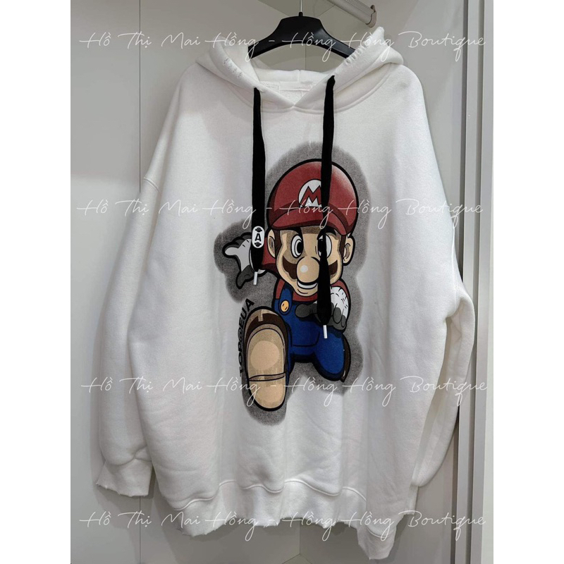Áo hoodie Mario mũ đỏ H2A865