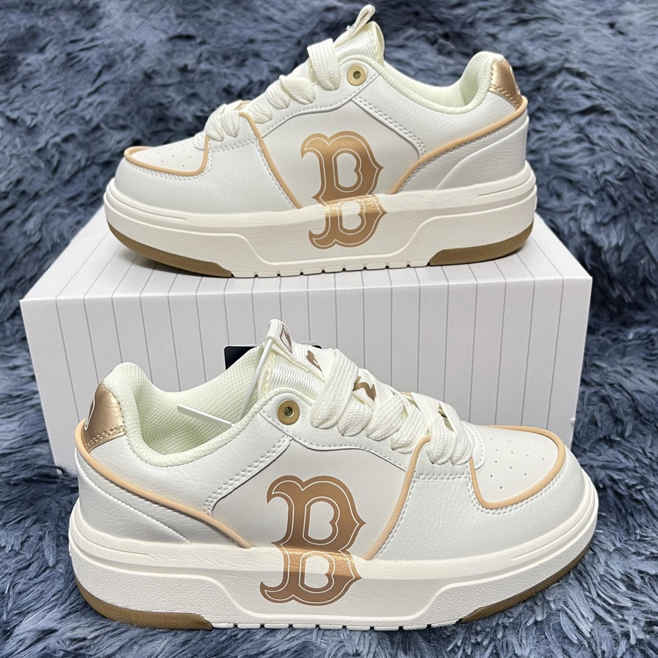 GIày Thể Thao Sneaker  MLB Chunky Liner Basic Bos - Giày MLB Chữ B Màu Vàng Gold Cực Hot