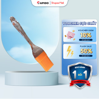 Chổi quét dầu - cọ quét dầu ăn silicon cán nhựa RAPIDO, chịu nhiệt tốt