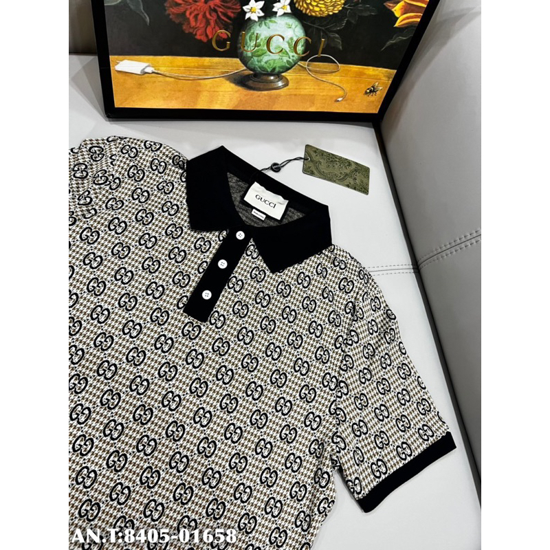 Áo POLO gu chì vải dệt hoạ tiết chìm bản SUPPER hàng QC cao cấp