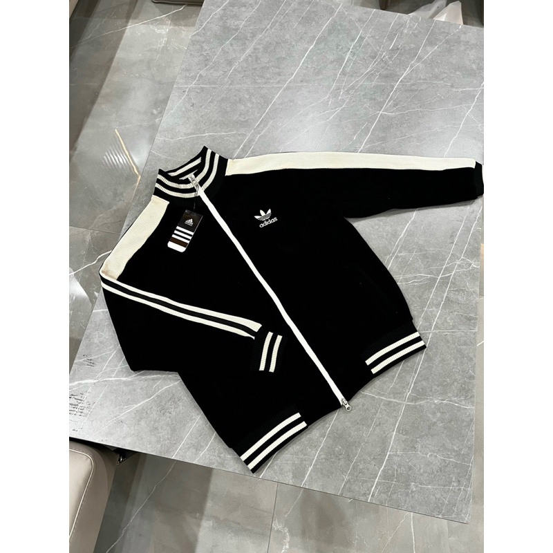 Áo khoác A.di.dass nam nữ chất liệu nhung tăm logo sắc nét bản SUPPER hàng QC cao cấp