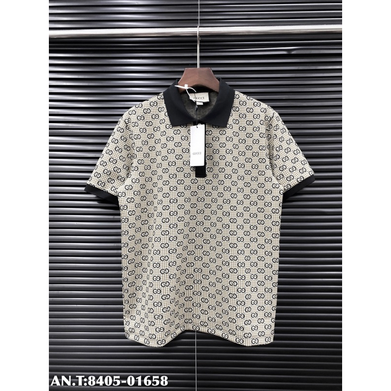 Áo POLO gu chì vải dệt hoạ tiết chìm bản SUPPER hàng QC cao cấp