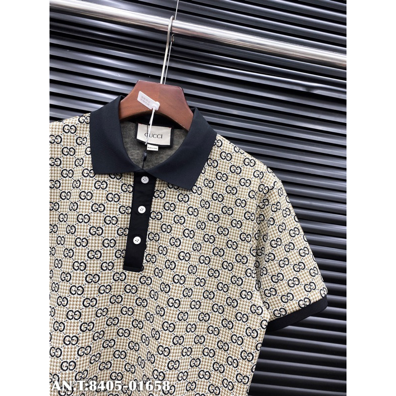 Áo POLO gu chì vải dệt hoạ tiết chìm bản SUPPER hàng QC cao cấp