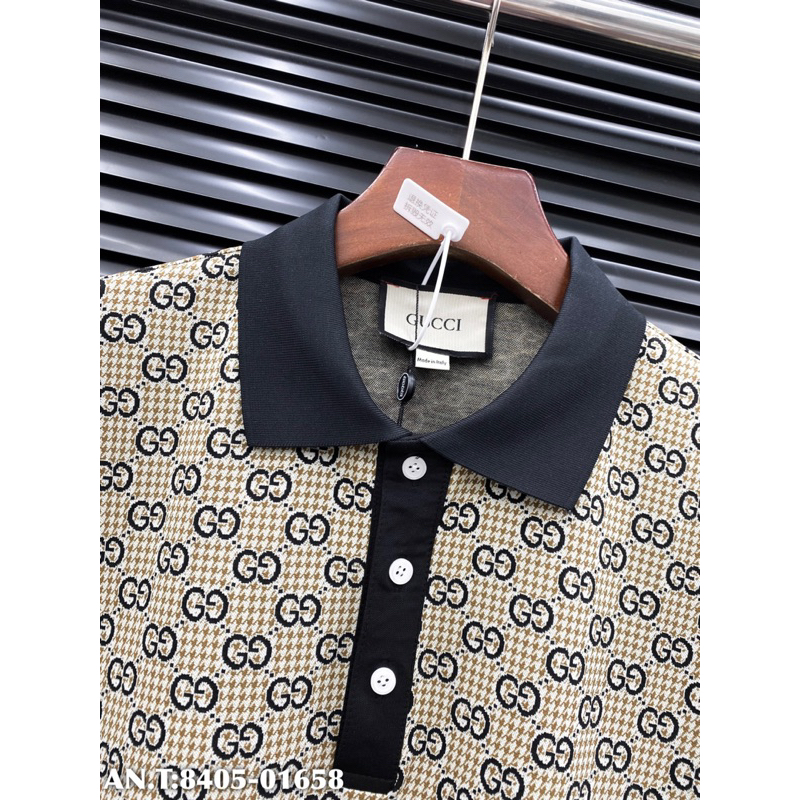 Áo POLO gu chì vải dệt hoạ tiết chìm bản SUPPER hàng QC cao cấp