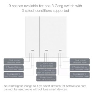 Công tắc ngữ cảnh Zigbee Tuya 1-3 nút (3-9 ngữ cảnh thông minh)