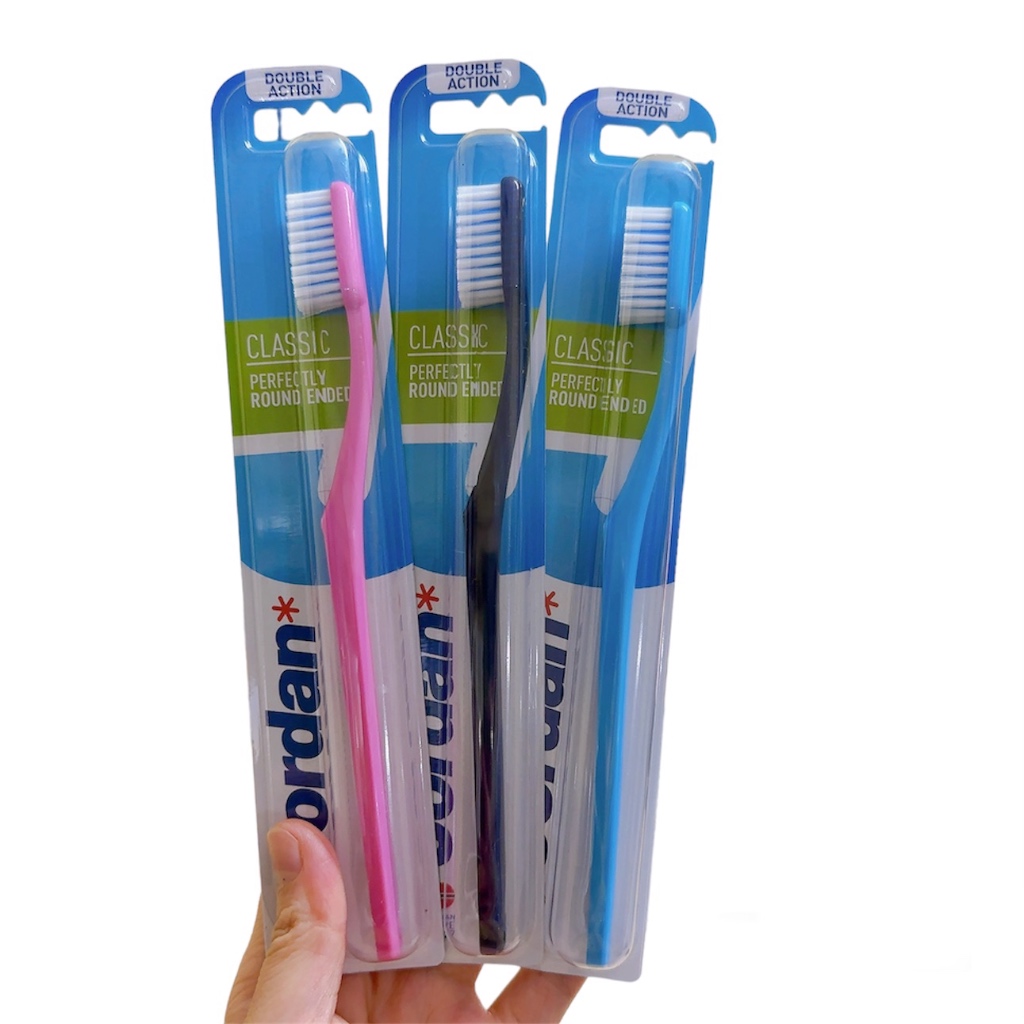 Bàn Chải Đánh Răng JORDAN Double action Classic & Clean Smile Soft Hàng Malaysia