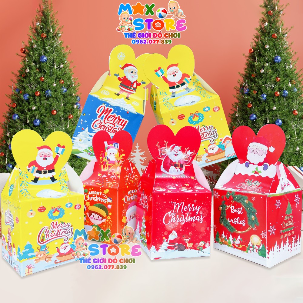 Combo 1 Hộp đựng quà + 1 đôi tất NOEL Kute cho bé