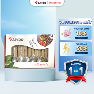 Bộ thìa dĩa Santo Rapido gồm 12 món sang trọng