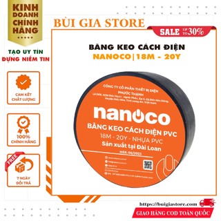 Băng keo cách điện PVC Nanoco 18M - 20Y