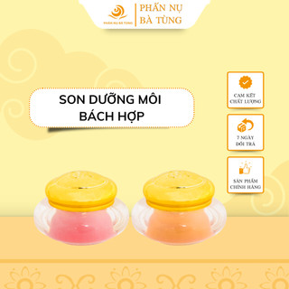 Son dưỡng môi bách hợp 5g - son dưỡng ẩm môi, chống nẻ môi, làm hồng tự nhiên - phấn nụ bà tùng