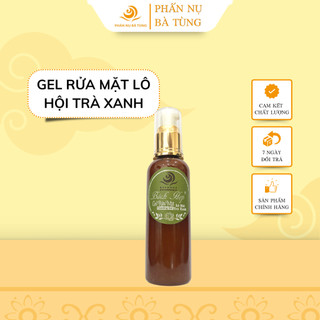 Gel rửa mặt lô hội trà xanh thiên nhiên 120ml - Làm sạch sâu, đem tới làn da mịn màng - Phấn nụ Bà Tùng