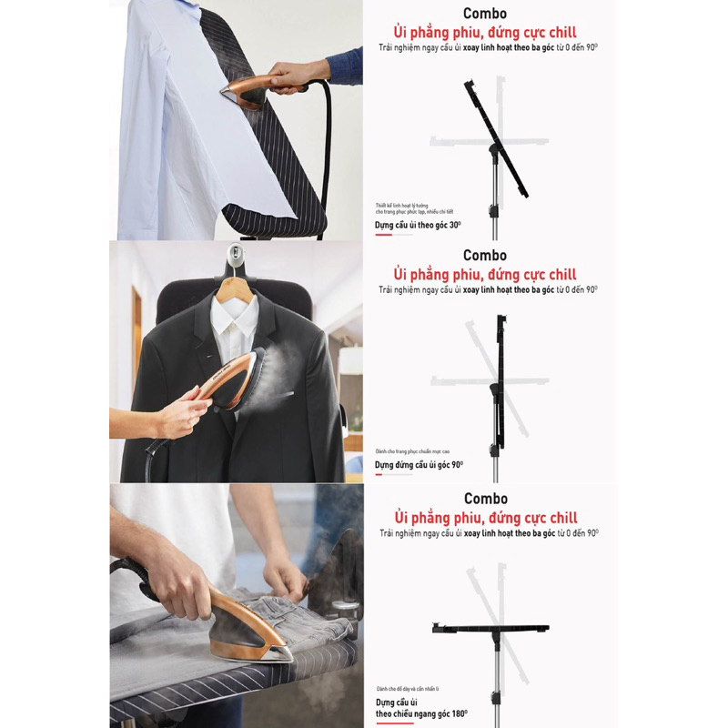 Bàn ủi hơi nước đứng Tefal IXEO Power QT2020E0 - Sản xuất tại Pháp