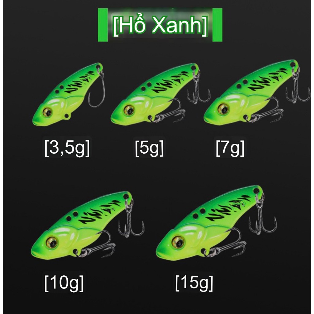 Mồi giả cá sắt VIB kích thước 3,5g 5g,7g,10g,15g