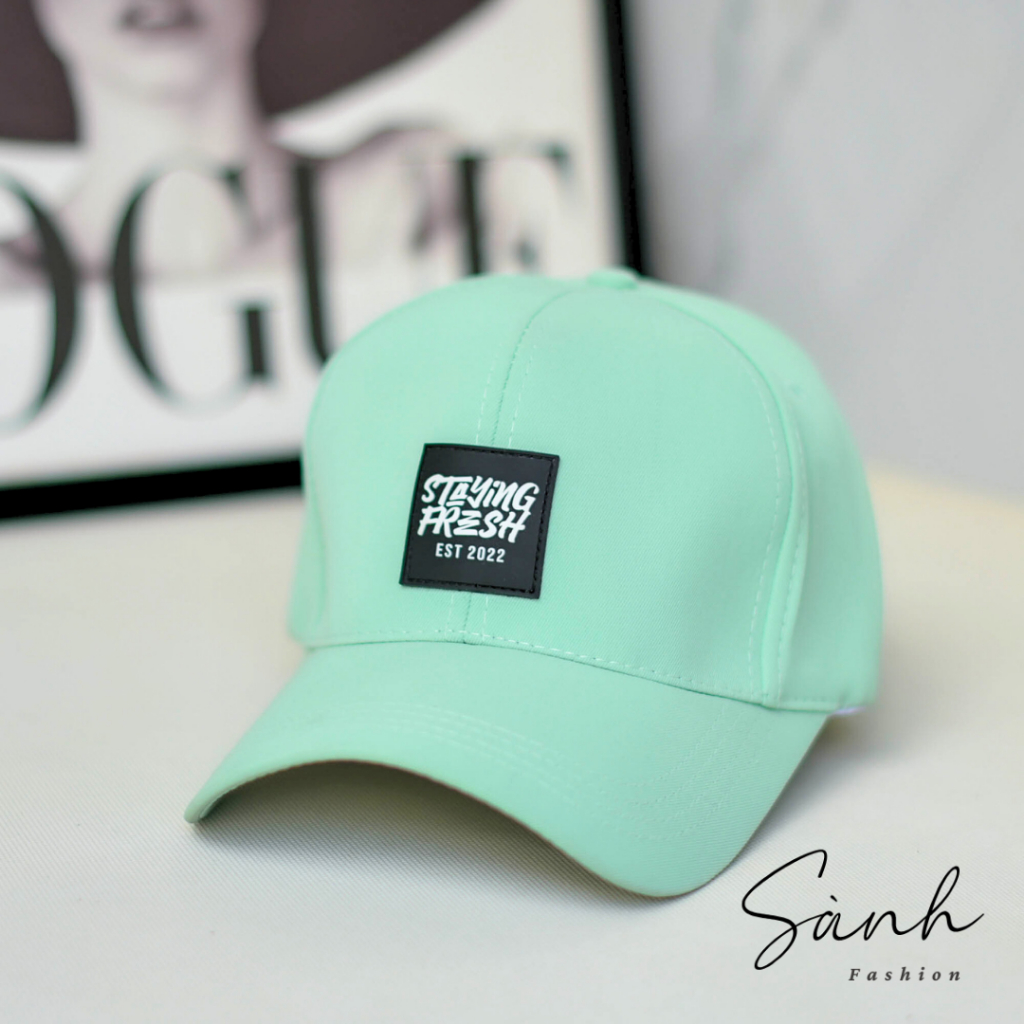 Mũ lưỡi trai thêu tem STAYING FRESH Nón kết chất kaki cao cấp thời trang form unisex nam nữ N52