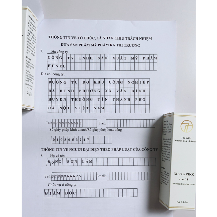 Kem Làm Hồng Nhũ Hoa và Vùng Kín Bikini an toàn Nipple Pink 15ml