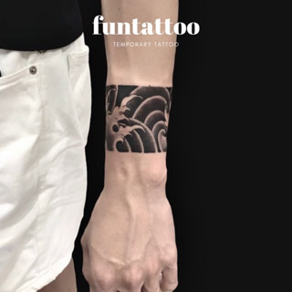Hình Xăm Vòng Tay Nhật Cổ Funtattoo Chống Nước Chống Cọ Xát Kéo Dài 7-15 Ngày VT10