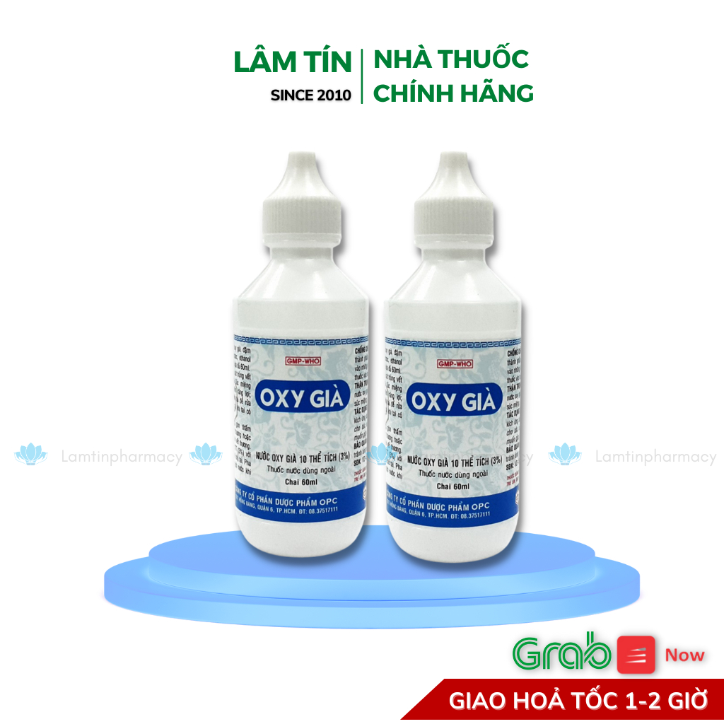 Dung dịch oxy già 3% rửa vết thương