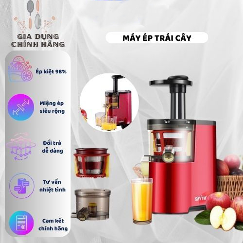 Máy ép trái cây/ Máy ép chậm SAVTM JE07 Siêu bền, siêu tiện lợi - Bảo hành 1 đổi 1