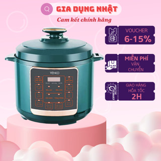 Nồi áp suất điện đa năng VENKO Thương hiệu Nhật Dung tích 6 Lít điều khiển điện tử tự động 14 chế độ BẢO HÀNH 12 Tháng