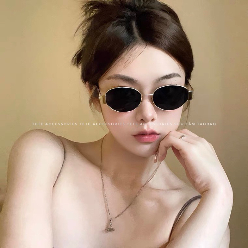 Kính mát kim loại thời trang nam nữ, kính mắt thời trang cellinnnnn