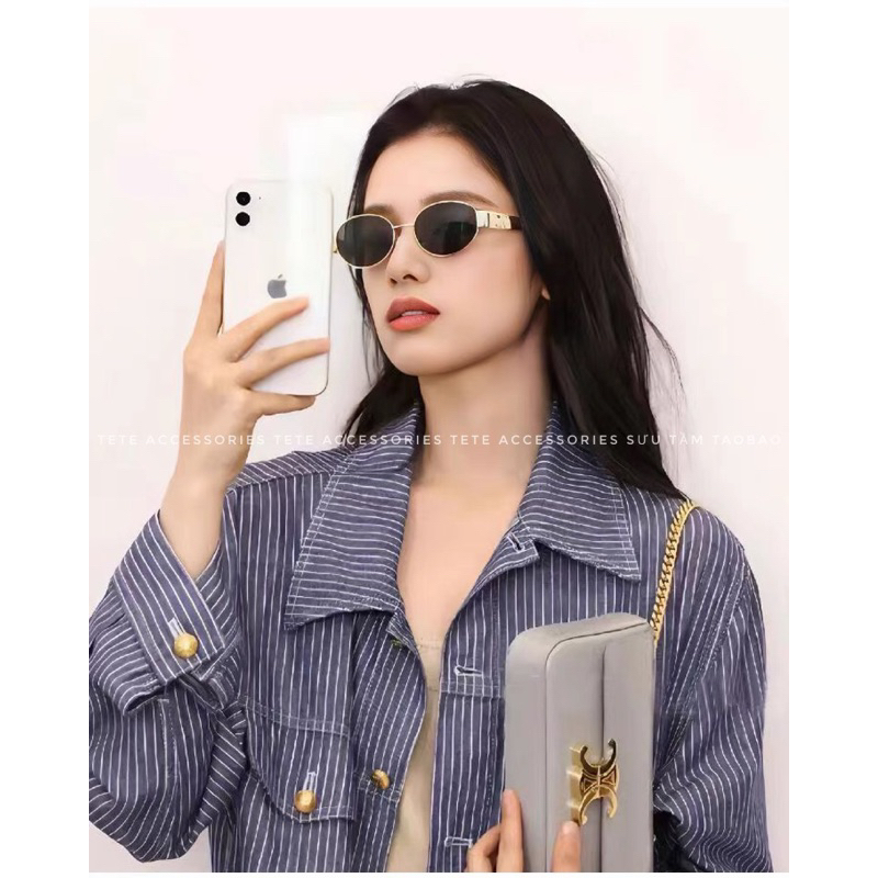 Kính mát kim loại thời trang nam nữ, kính mắt thời trang cellinnnnn