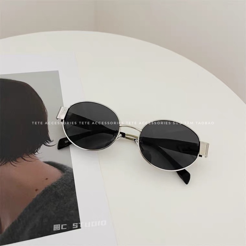 Kính mát kim loại thời trang nam nữ, kính mắt thời trang cellinnnnn