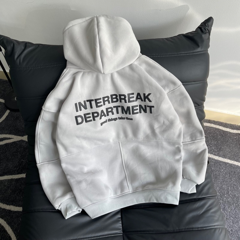 Áo Hoodie Nỉ Form Rộng Unisex Nam Nữ Hoodie Zip INTERBREAK Nhiều Màu Form Rộng Unisex Nam Nữ