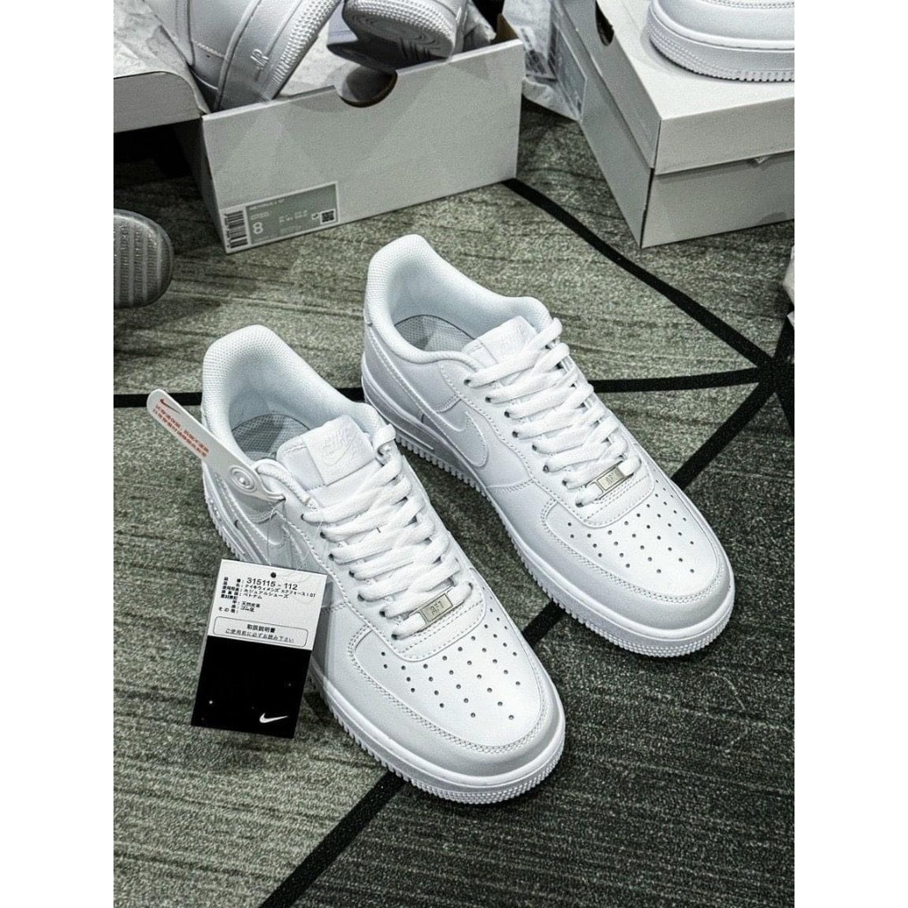 Giày _Nike Air Force 1 trắng size 36>44, giày Af1 full trắng bản S.Cấp trung full pk