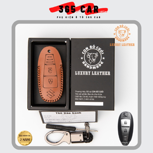 Bao da chìa khoá Suzuki Swift, Ciaz, Vitara, Ertiga, ốp chìa khóa Suzuki Vitara, Ertiga, Ciaz Da Thậ