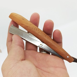 Dao cạo mặt,cạo lông cán gỗ cao cấp