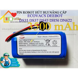 Linh kiện thay thế robot hút bụi ecovacs deebot ds35 ds37 ds43 dh56 dn622 dung lượng nâng cấp