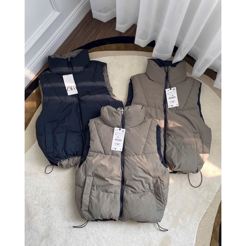 ÁO PHAO GILE Z.R 2 MẶT THAN NÂU