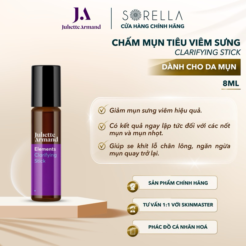 [JULIETTE ARMAND] Chấm mụn tiêu viêm sưng Clarifying Stick