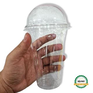 [Loại Cứng] Ly Nhựa Nắp Cầu, Nắp Cầu, Ly Dùng 1 Lần, Ly Nhựa PET - 360ml, 500ml - Phi Ø93