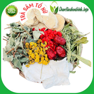 Trà sâm tố nữ 15 gói-1kg 8 vị (Làm chậm quá trình mãn kinh, giảm khô âm đạo, cân bằng nội tiết tố,giảm mụn)