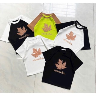 áo croptop tay ngắn in hình chất thun bozip mềm mịn