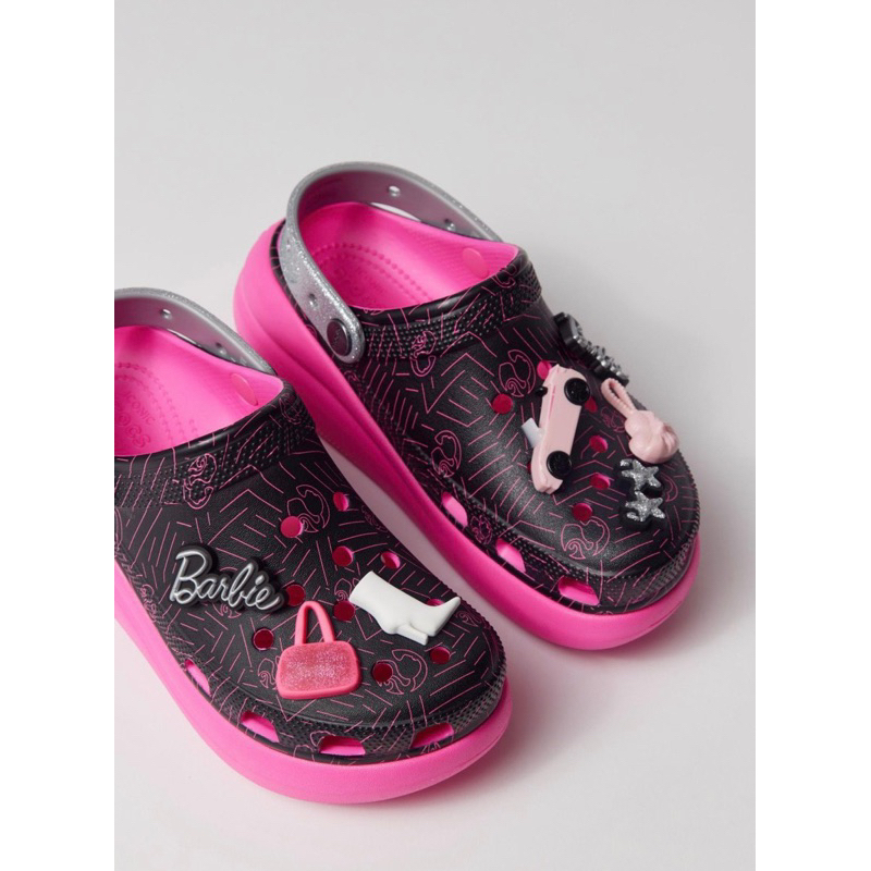 Sục Crush Barbie Black Pink đế cao 7cm tặng kèm sticker y hình