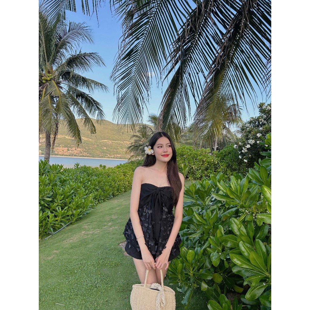 ÂME.STUDIO| Áo quây phối nơ - Amber Top