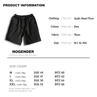 QUẦN SHORT THUN TRƠN UNISEX