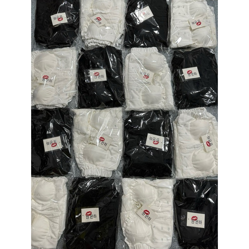 Set áo cúp ngực dây đan váy tầng bèo