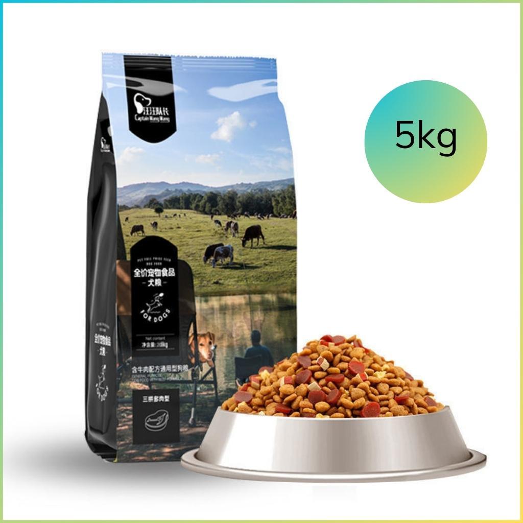 Hạt Captian 5kg Bò-Phomai-Cá Hồi dành cho chó kén ăn-Xoài Non Petshop