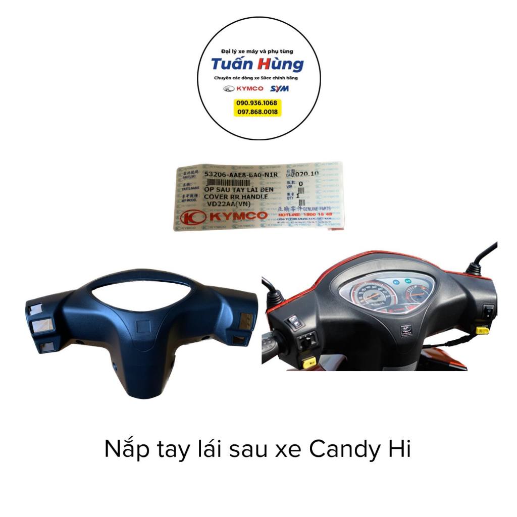 Nắp sau tay lái xe Candy Hi 50/110
