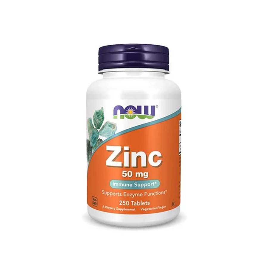 Thực phẩm chức năng Now Foods Zinc 50 mg 250 viên, viên uống bổ sung Kẽm hỗ trợ nâng cao sức đề kháng