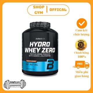 Sữa tăng cơ Biotech Hydro Whey Zero 4lbs, 82 servings, Whey Protein - Bột tăng cơ, giảm mỡ