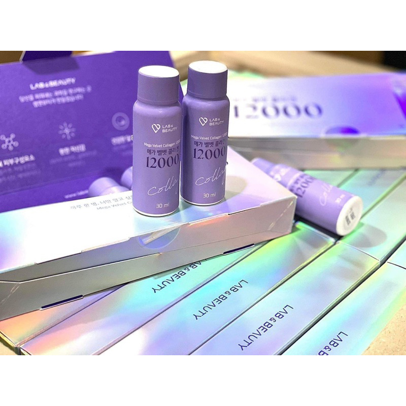 Collagen Việt Quất Lab Beauty 12000. Hộp 7 ống