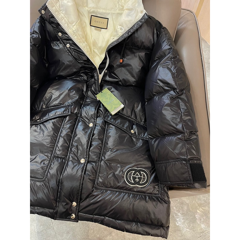 Áo phao Gucci cao cấp màu đen