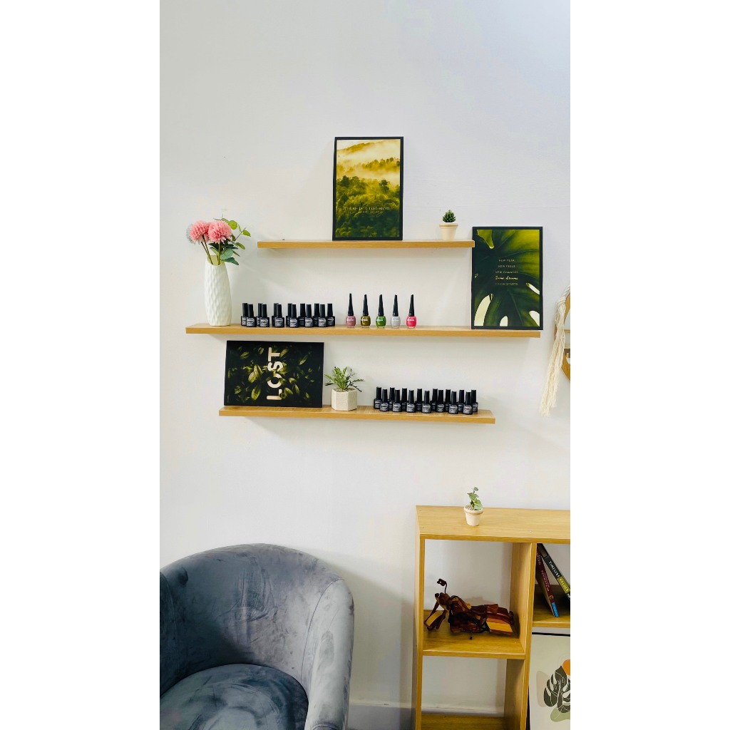 Kệ gắn tường - KHÔNG CẦN KHOAN - dùng làm kệ sơn nail, kệ decor trang trí nhà cửa Ưng decor chính hãng