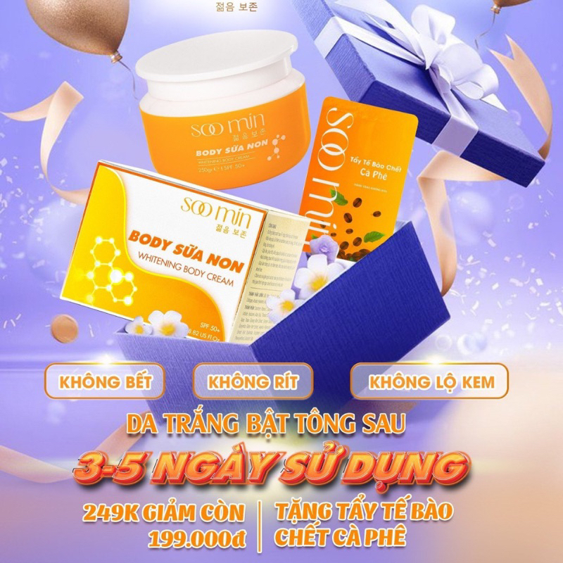 Kem body sữa non Soo Min Hàn Quốc